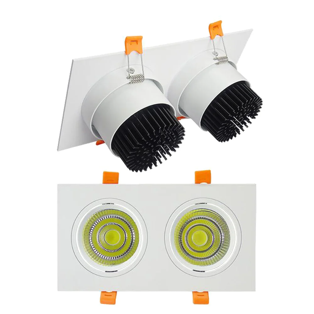 Встроенная решетка Led COB bean gall light 7 Вт 10 12 20 30 Двухточечные три фары LED AR111