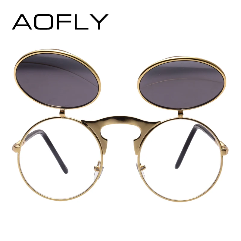 AOFLY Vintage Steampunk. Стильные мужские и женские солнцезащитные очки унисекс в стиль