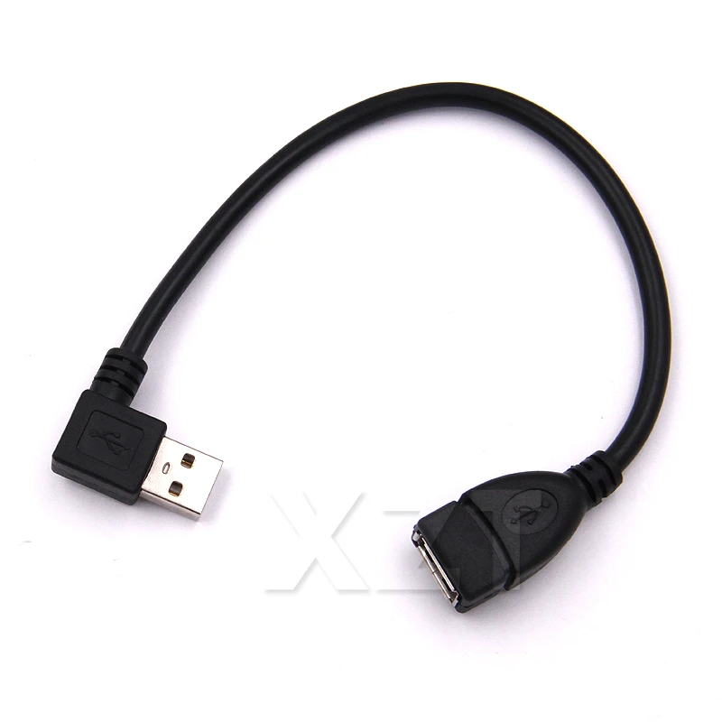 1 шт. 90 градусов штекер-гнездо левый угловой адаптер USB 2 0 AM/AF новый разъем для