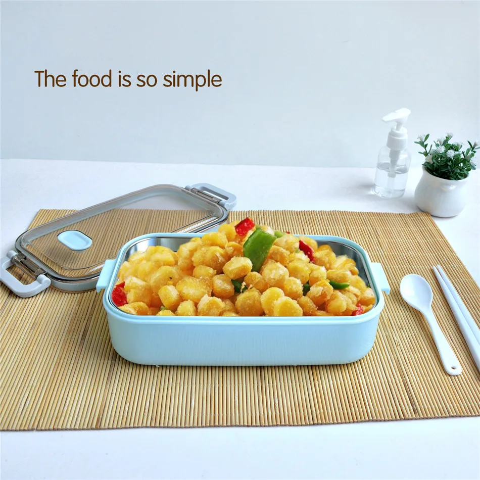 MICCK коробка Bento из нержавеющей стали Герметичный Ланч-бокс для кухонных принадлежностей контейнер для еды контейнер для хранения продуктов