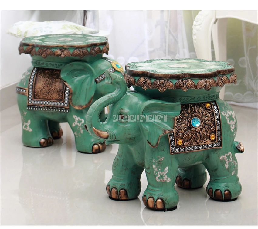 Европейский стиль Lucky Elephant дизайн низкий табурет для гостиной домашнего интерьера украшение османский табурет свадебные подарки
