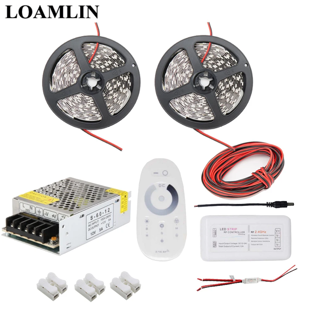 Светодиодная лента 5050SMD белый/теплый белый/синий/красный водонепроницаемый