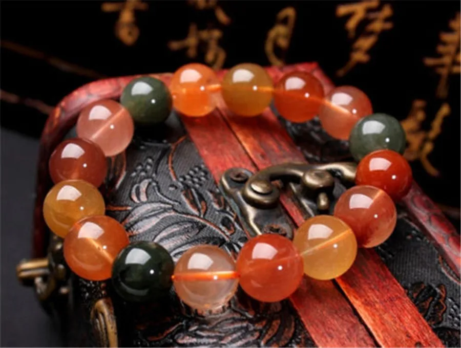 11 мм настоящие натуральные цветные Rutilated кварцевые драгоценные камни