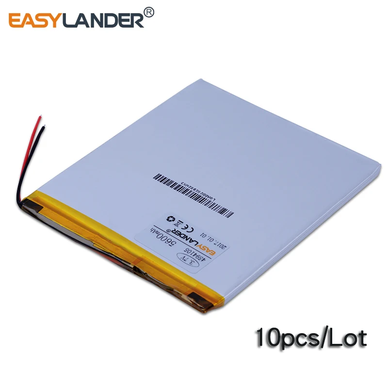 10 шт./лот 3 7 V 5600mAh 4594105 перезаряжаемый литий полимерный ионный аккумулятор для CHUWI
