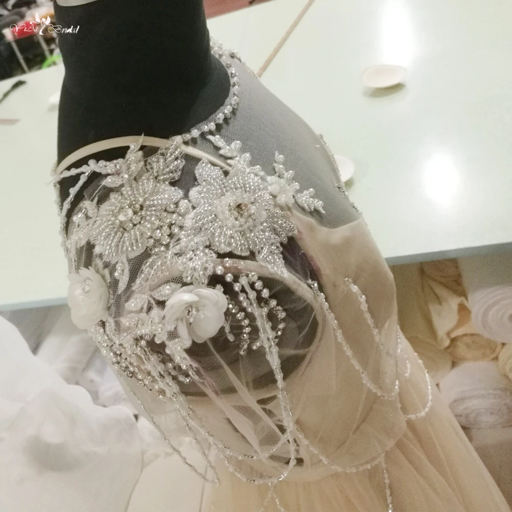 RSW1111 шампанское спинки Vestidos De Novia богемное Бохо свадебное платье