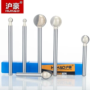 HUHAO 1 шт. 3 мм 6 мм хвостовик круглая резьба бит изготовление пресс-формы CNC биты для древесины CNC Деревообработка круглый 3D гравировальный нож