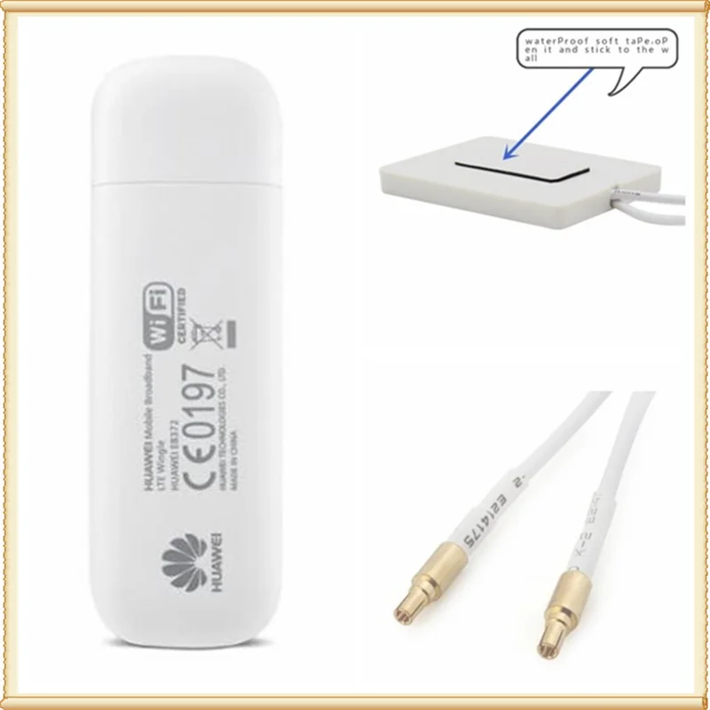 E8372 E8372h-153 150 Мбит/с LTE Wifi модем 4Gusb ключ+ 4 г усилитель Сигнала Антенна 2 м кабель двойной разъем TS9