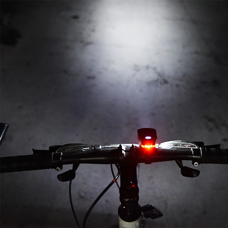 

Waterproof USB Rechargebale Bike Light 300 LM MTB Cycling Lamp with Built-in Rechargeable 1200 mAh Battery for Safety Cycling
