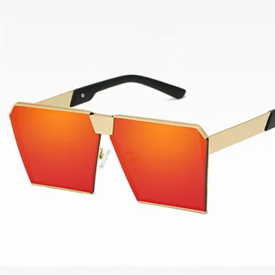 C25 Gold.RedMirror Emosnia унисекс квадратные 23 Цвета Modis солнцезащитные очки Oculos De Sol ретро роскошные женские брендовые дизайнерские солнцезащитные очки UV400 - Цвет линз: C25 Gold.RedMirror