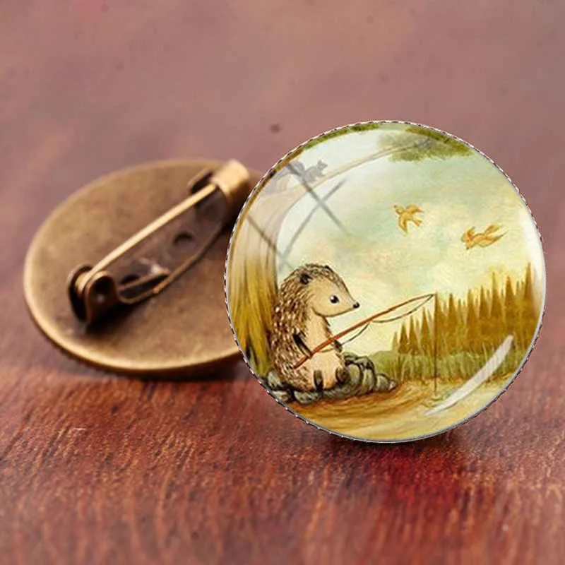 Парные ювелирные изделия Gaxybb с ежиком для мужчин и женщин полное любви цветком