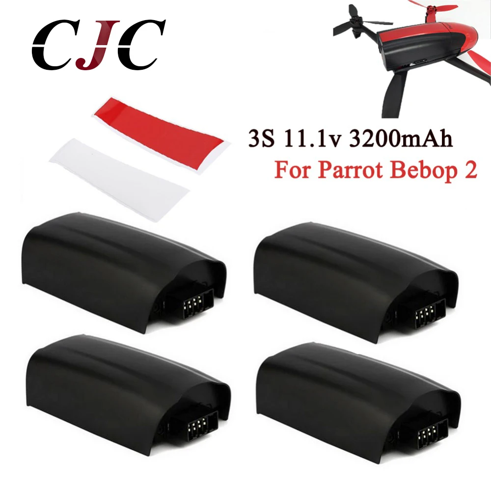 4 шт. запасная батарея большой емкости для Parrot Bebop 2 Drone 3200mAh 11 1 V Lipo Upgrade RC Quadcopter