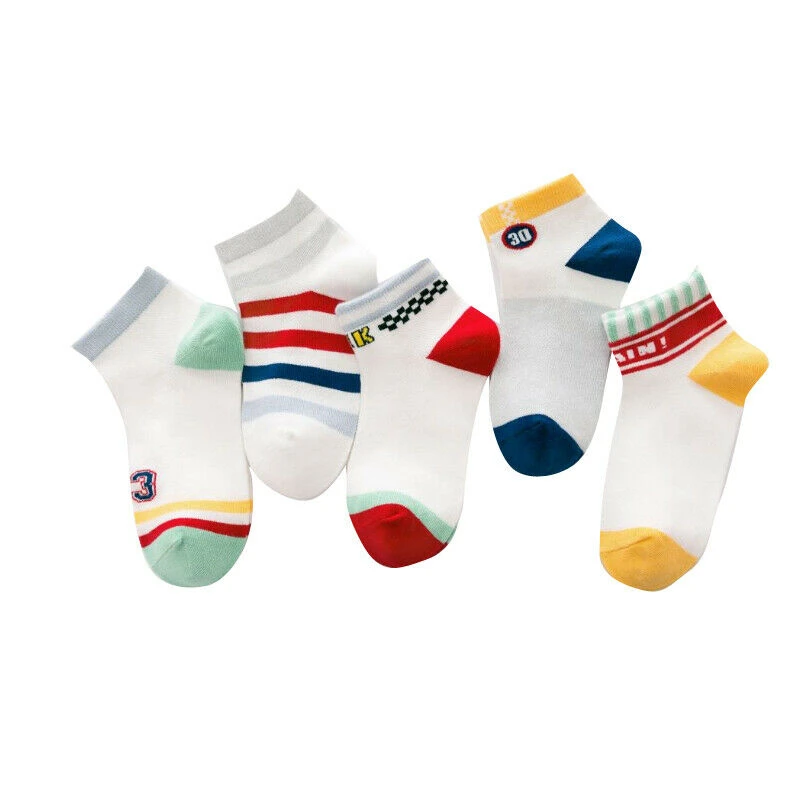 Носки для малышей 5 пар/компл. носки унисекс маленьких мальчиков и девочек милые