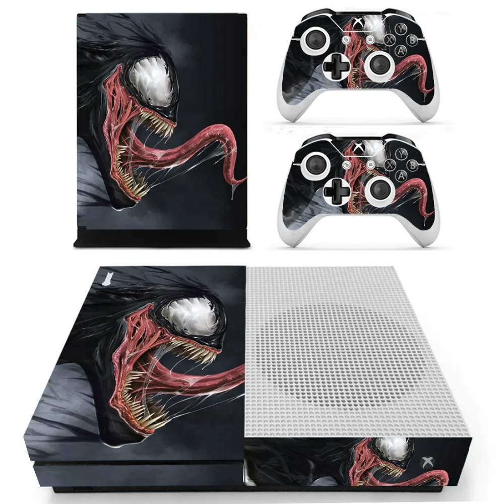 Наклейки VENOM Vinly Skin для консоли XBOX One S с двумя беспроводными