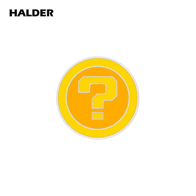 Игра halder Super Mario Bros Луиджи, гриб вопрос знак цветок броши Рыба значок с эмалью значок для рюкзака джинсовый брелок