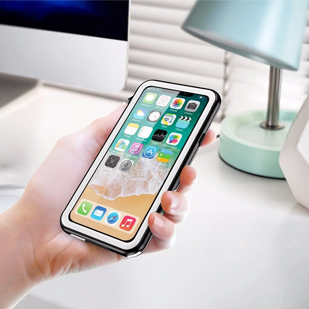 

For iPhone X Xs Waterproof case life water Shock Dirt Snow Proof Protection for iPhone Xs 5.8 inch case With Touch ID Cover Skin