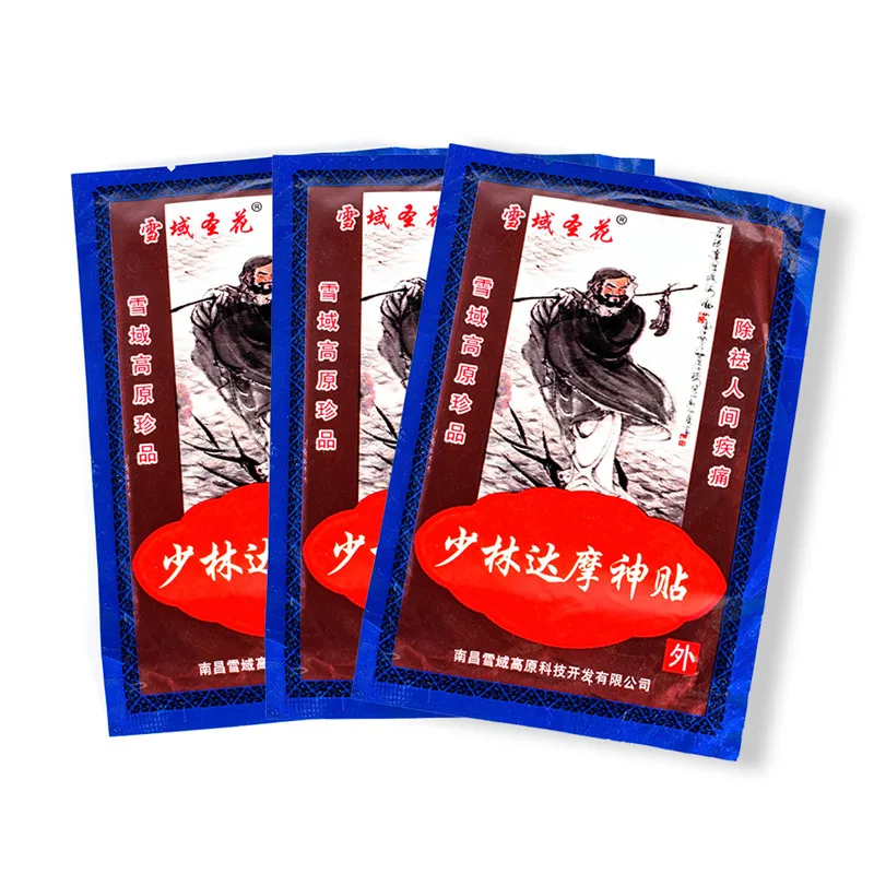 40 шт/5 мешков Shaolin китайская травяная медицина боль в колене снимает пластырь меридианы ревматоидный артрит боль в спине снимает