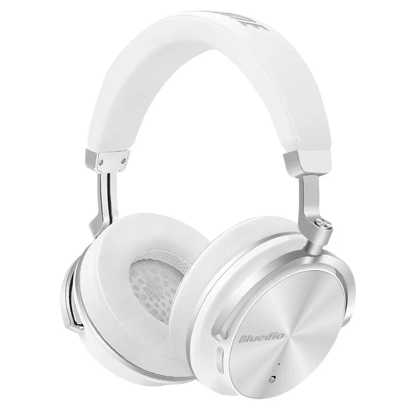 Bluedio T4 беспроводные bluetooth-наушники с шумоподавлением, беспроводная гарнитура с микрофоном для музыки и мобильных телефонов - Цвет: White
