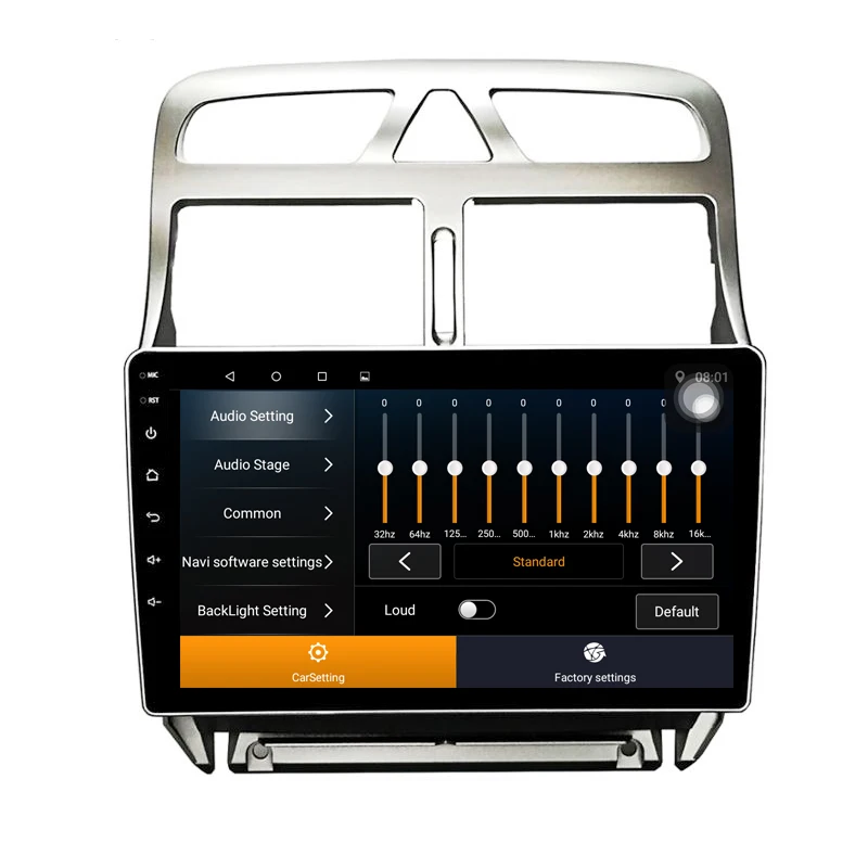 Android 9 1 автомобильный DVD мультимедийный плеер GPS навигация для peugeot 307 2004 до 2013 с