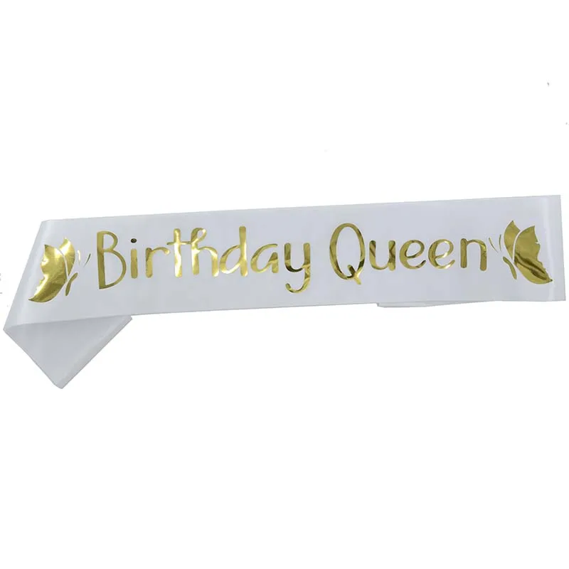 Пояс на день рождения Queen атласный пояс 18th 20th 21st 30th 40th 50th для женщин и девушек