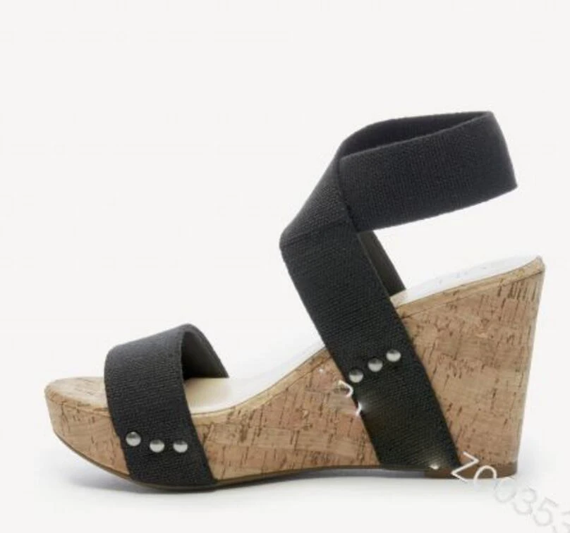 Женские босоножки на платформе и каблуке Chaussure женская летняя обувь с открытым