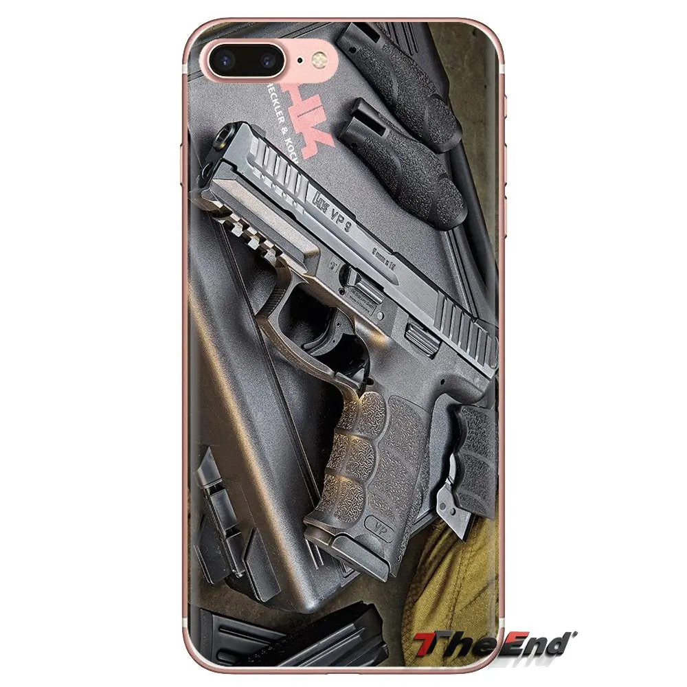 Мягкий чехол для Huawei G7 G8 P7 P8 P9 P10 P20 P30 Lite Mini Pro P Smart Plus 2017 2018 2019 с логотипом Heckler и Koch HK |