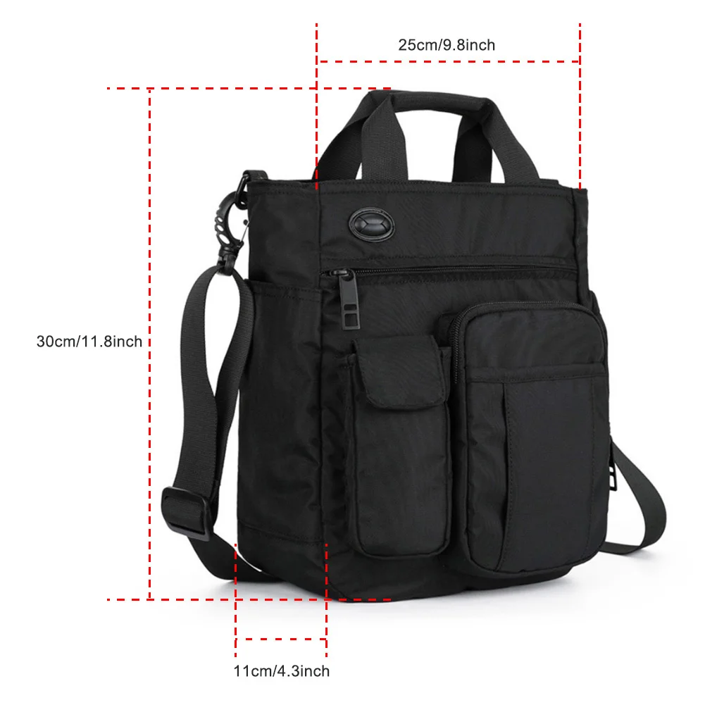 

Business Multi Pocket Zipper Tote Briefcase Crossbody Shoulder Laptop Bag
