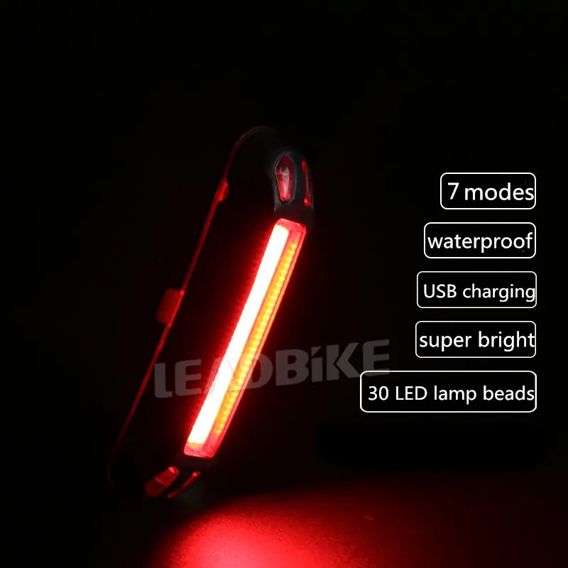 Leadbike велосипедный задний фонарь USB перезаряжаемый светодиодный для велосипедной