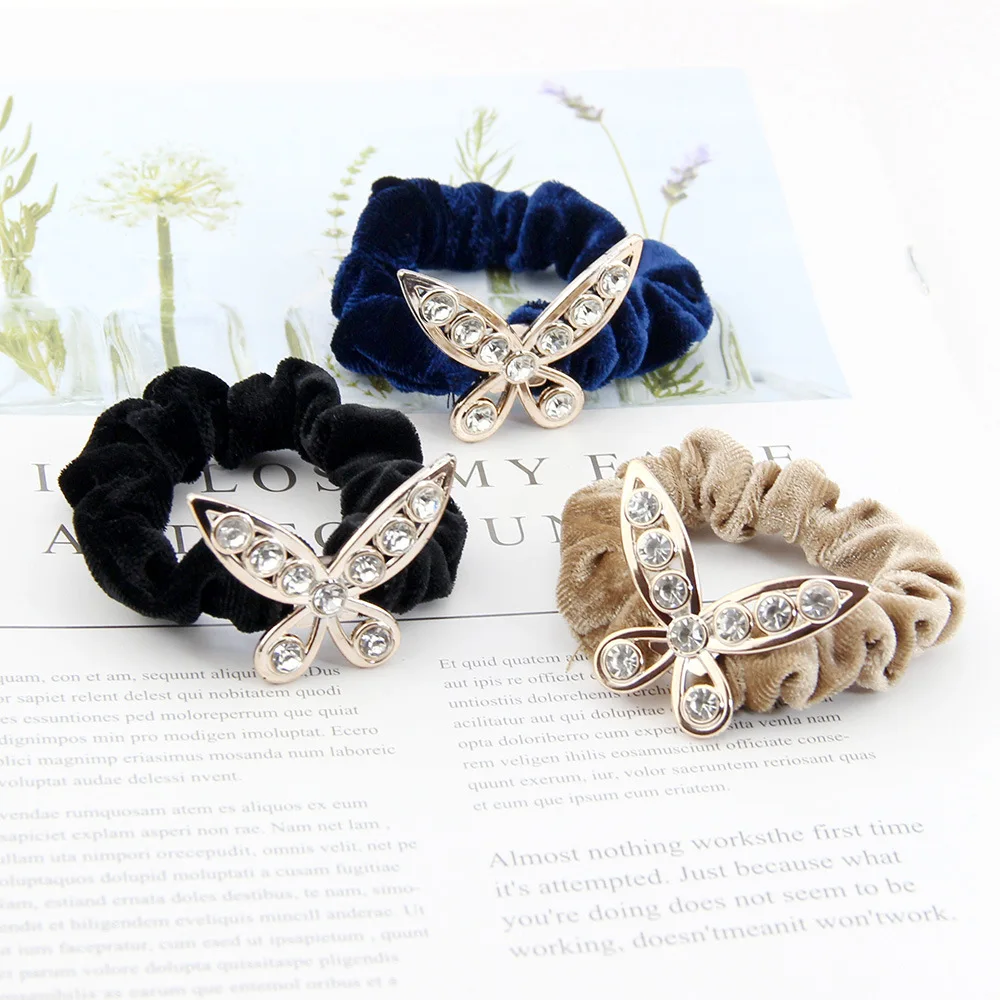 Корейский Modis женщин обувь для девочек резинки волос галстук Резинки стразы