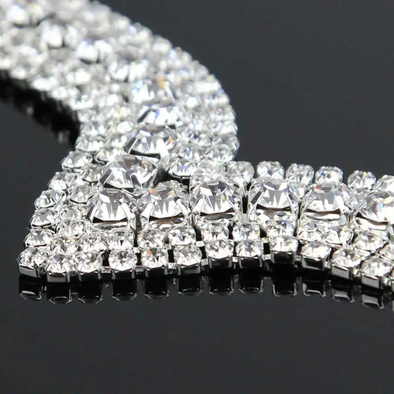 30 шт. стразы искусственная Бриллиантовая Пряжка блестящая пришивная аппликация