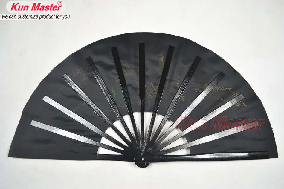 Бамбуковый боевой веер кунг-фу для тренировок по боевым наукам Wu Shu Fan Dragon And Phoenix