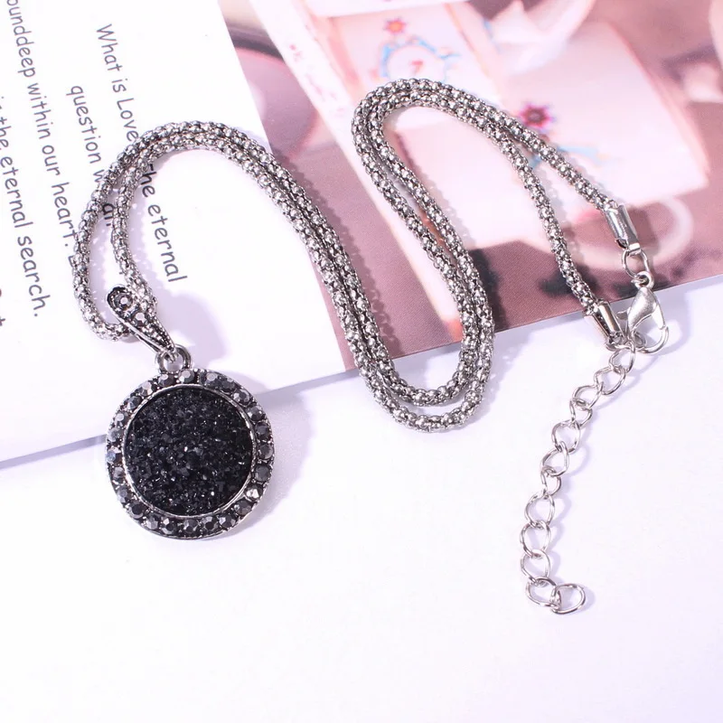 М мизм винтажные бусы серьги с кристаллами металлическая цепочка длинное