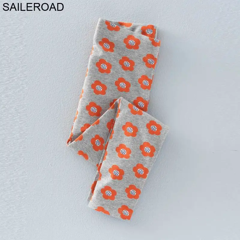 Осенние леггинсы SAILEROAD для девочек 2 7 лет Enfant детские штаны с цветочным принтом