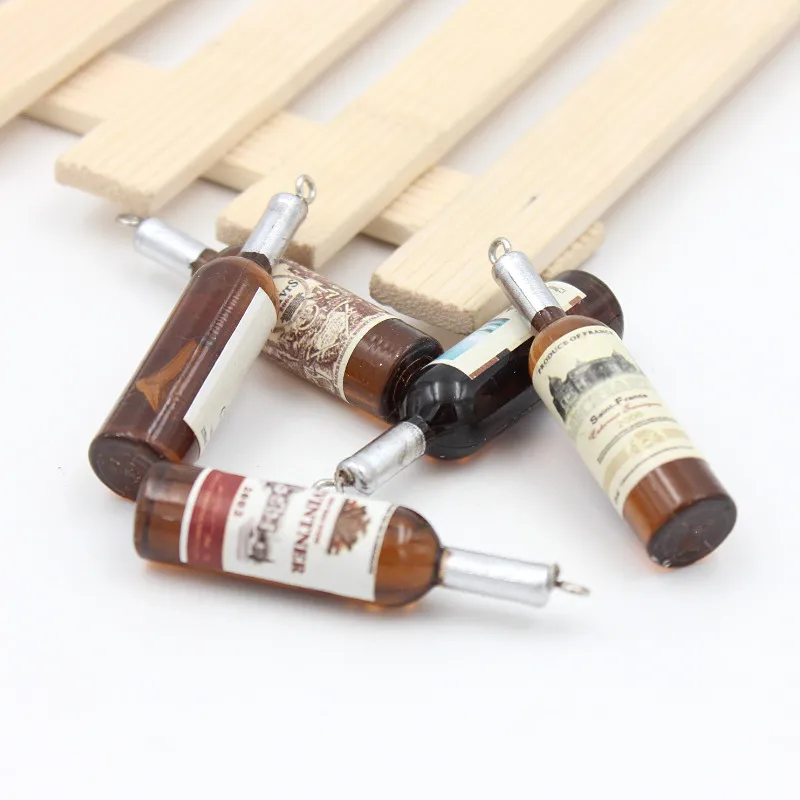 60 шт./лот пурпурная мини бутылка для вина украшения сделай сам пластиковые