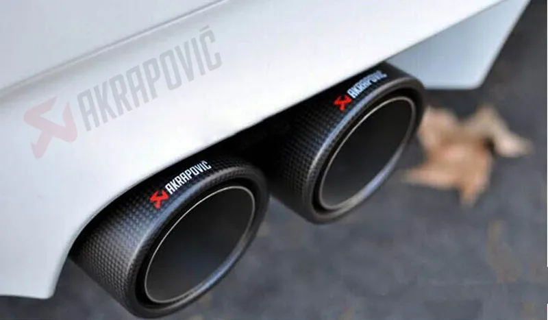 Несколько Размеры Twin для выхлопной трубы Совет глушитель труба для Mercedes Nissan Jaguar Volkswagen VW Volvo Infiniti аксессуары