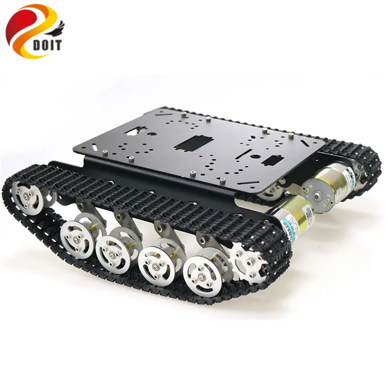 TS100 амортизатор из металла робот цистерны комплект шасси для Arduino uno r3 Малина