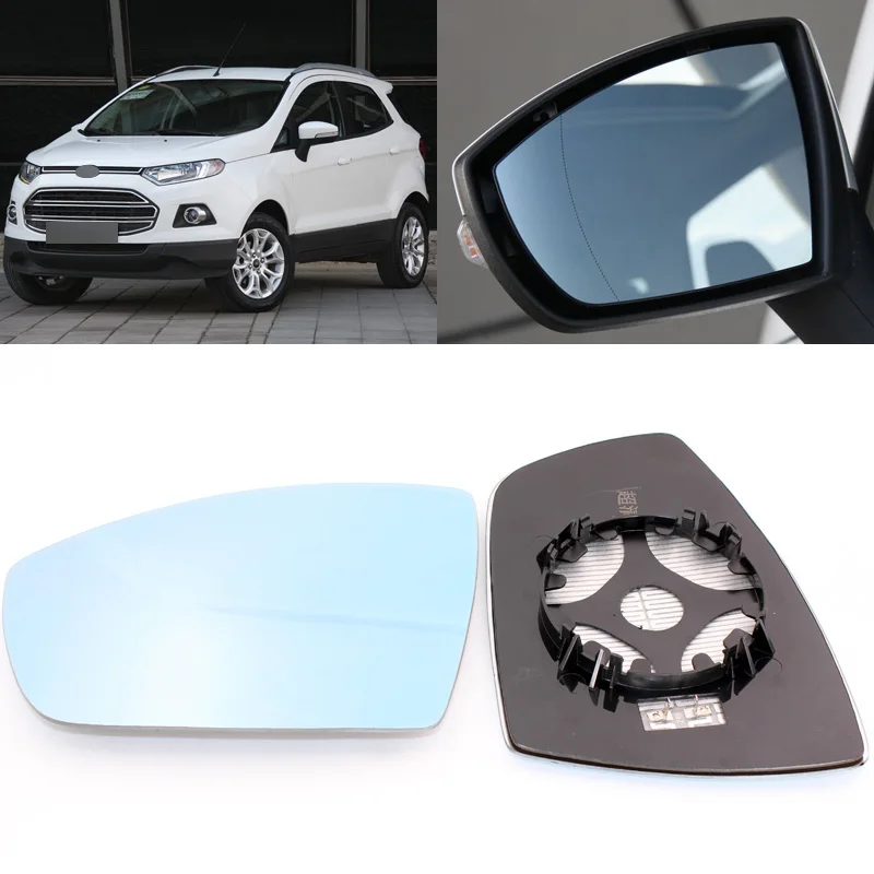 Зеркало бокового вида для Ford Kuga EcoSport синее стекло с подогревом основания 1
