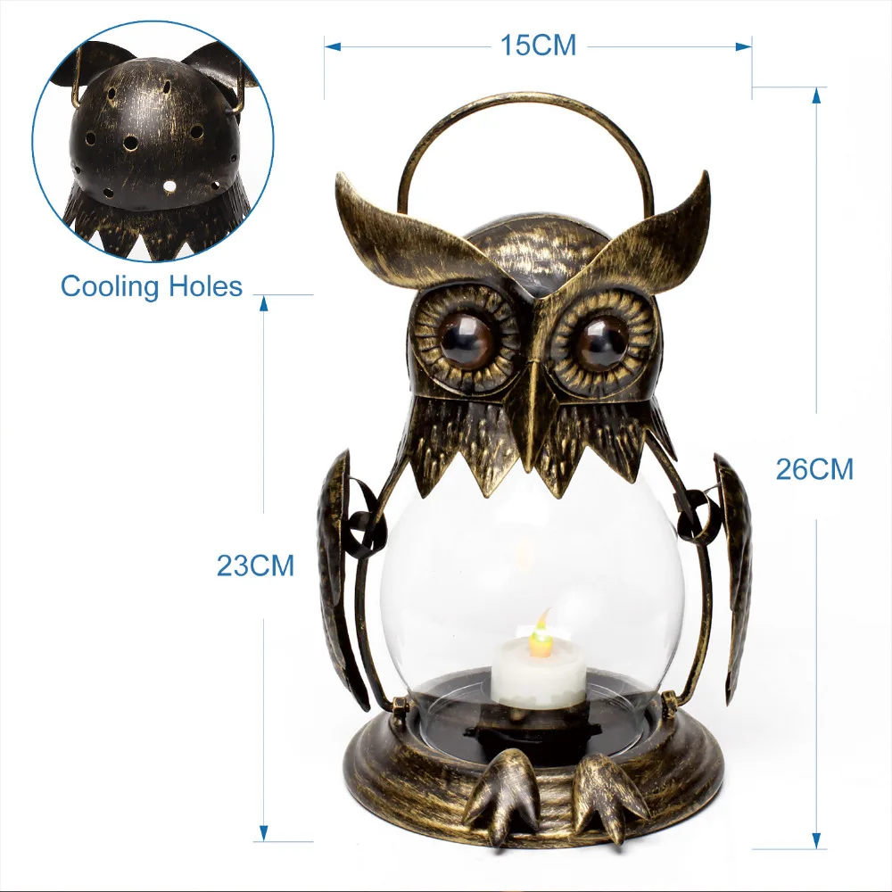 Держатель для подсвечников GiveU в виде совы Хэллоуина подвесной фонарь декора