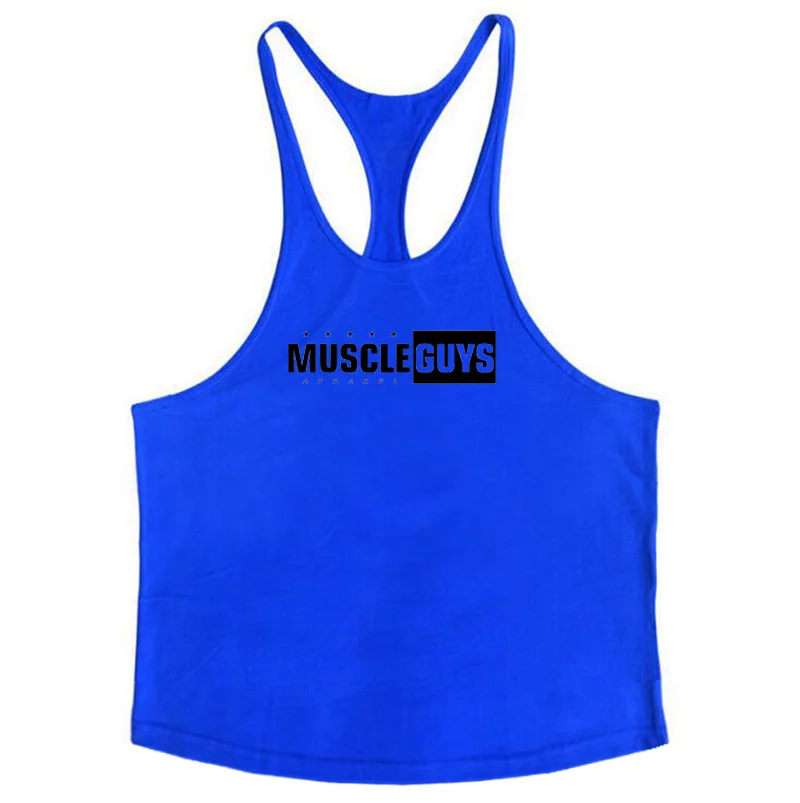 Muscle Guys New Brand clothing Bodybuilding Fitness Men Tank Top Wear Vest Gyms Stringer Undershirt | Мужская одежда