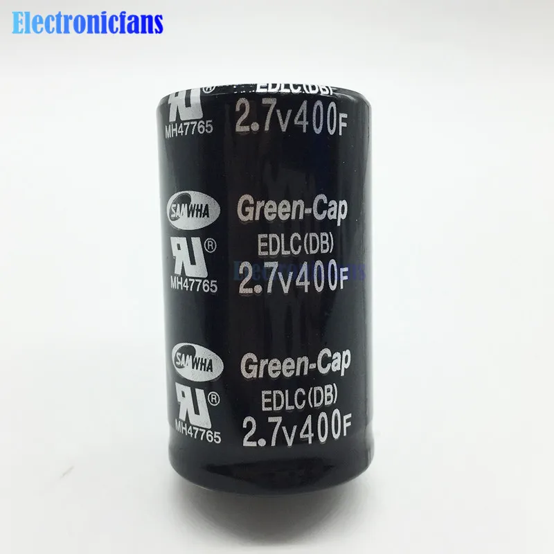 Супер фарад конденсатор 2 7 в 400F 60*36 мм 2.7V400F 60x36 низкая ESR высокочастотный Ultracapacitor