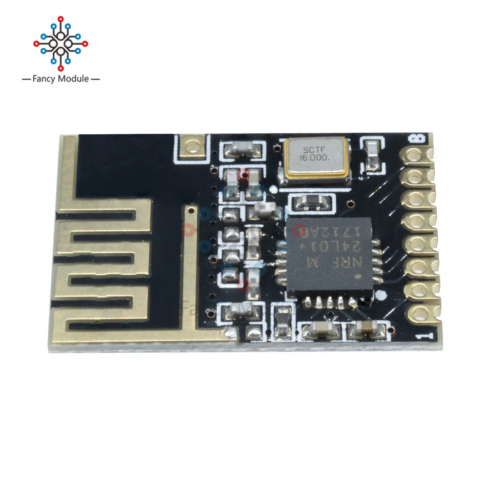 Мини NRF24L01 + SMD 1 27 мм беспроводной приемопередатчик модуль маленького размера |