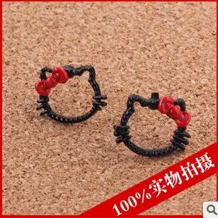 Лидер продаж Новое поступление модная пара просто милые красные серьги для ушей