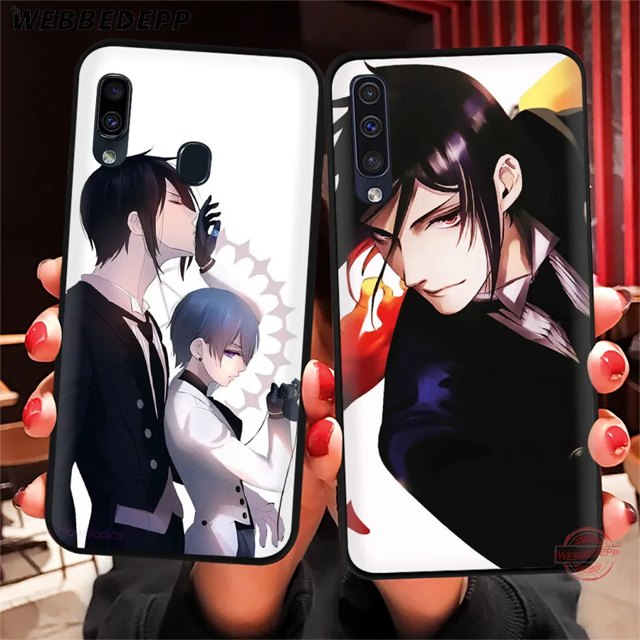 WEBBEDEPP Anime Black Butler Soft Phone Case for Samsung A50s A40s A30s A20s A10s A60 A70 M10 M20 M30 M40 Cases | Мобильные телефоны