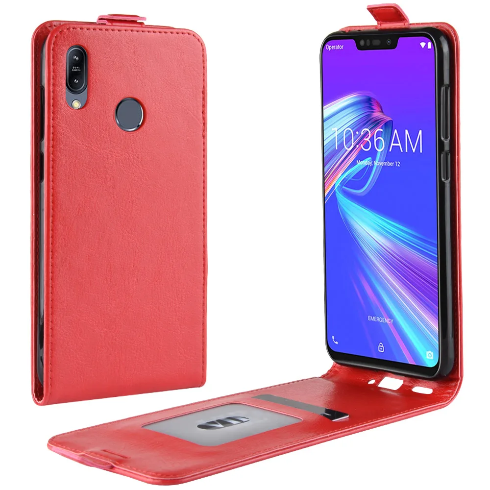 Чехол книжка для ASUS ZenFone Max M2 ZB633KL кожаный чехол Вертикальный с держателем