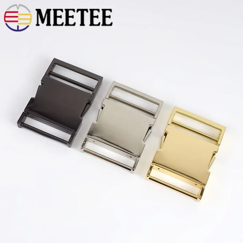 Meetee 2 шт. 14/19/25/32/38 мм металлический быстро сторонний релиз застежки пряжки ремень для сумки застежка Запчасти кожаные аксессуары H6-2