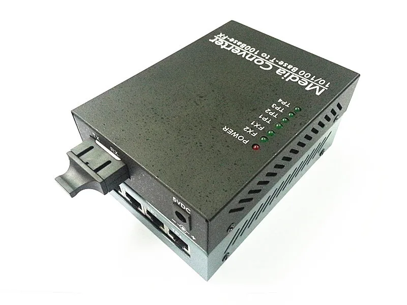 

1 Fiber and 4 UTP Ports Fiber Media Converter Fiber Switch 25KM SC 1310nm
