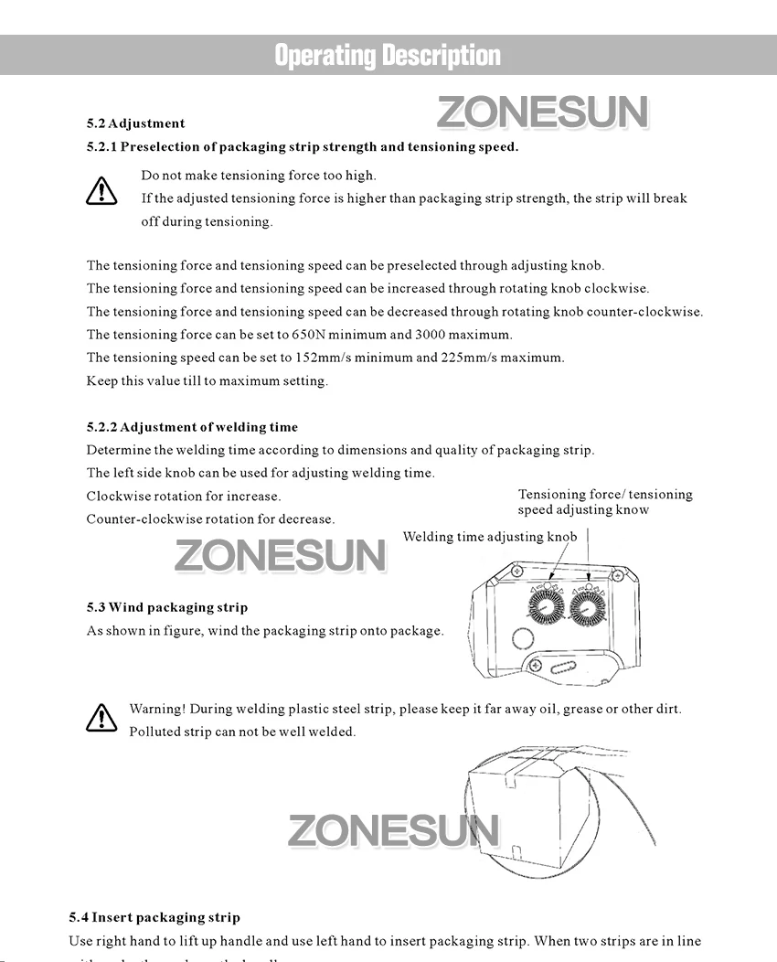 ZONESUN P323 портативный Электрический инструмент для обвязки на батарейках пластиковые фрикционные сварочные ручные инструменты для обвязки 16-19 мм ремень