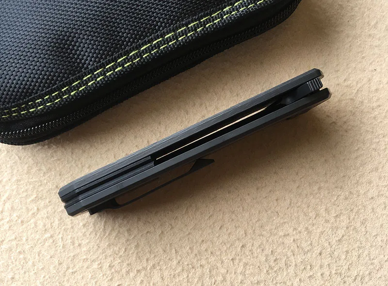 TEMIFSHE 0804CF CTS 204P лезвие из титана CF ручка Флиппер складной нож для отдыха на природе, охоты Карманные Ножи EDC инструменты