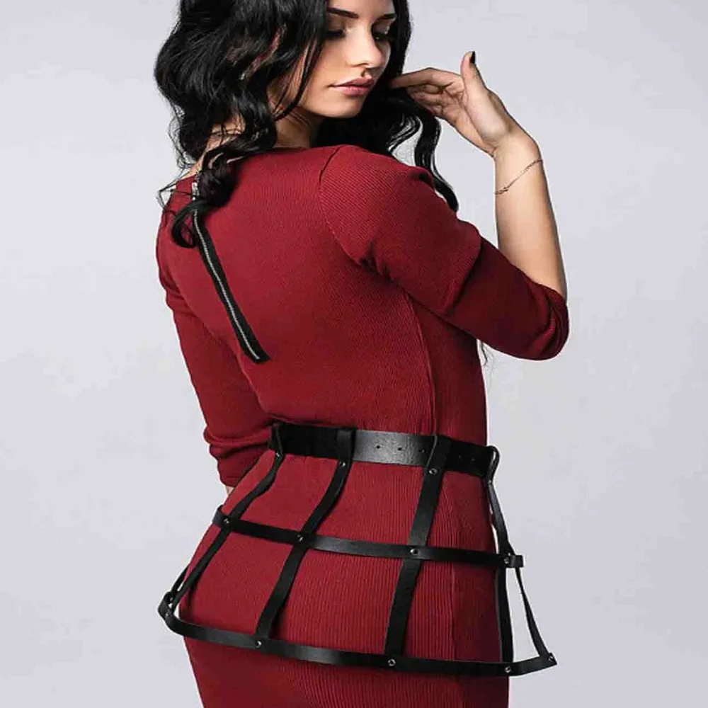 Юбочки для коррекции фигуры с ремнем на талии дизайнерские кожаные юбочки в