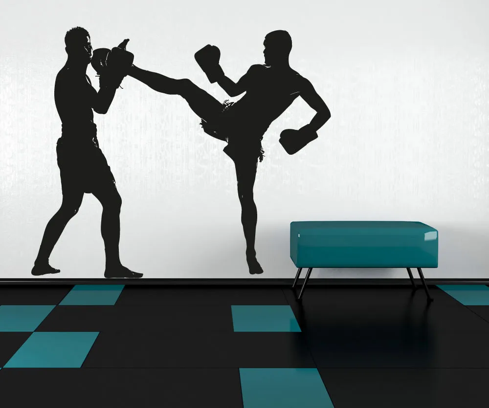 Футболок для смешанных боевых искусств (MMA Бокс Графический Для мужчин силуэт