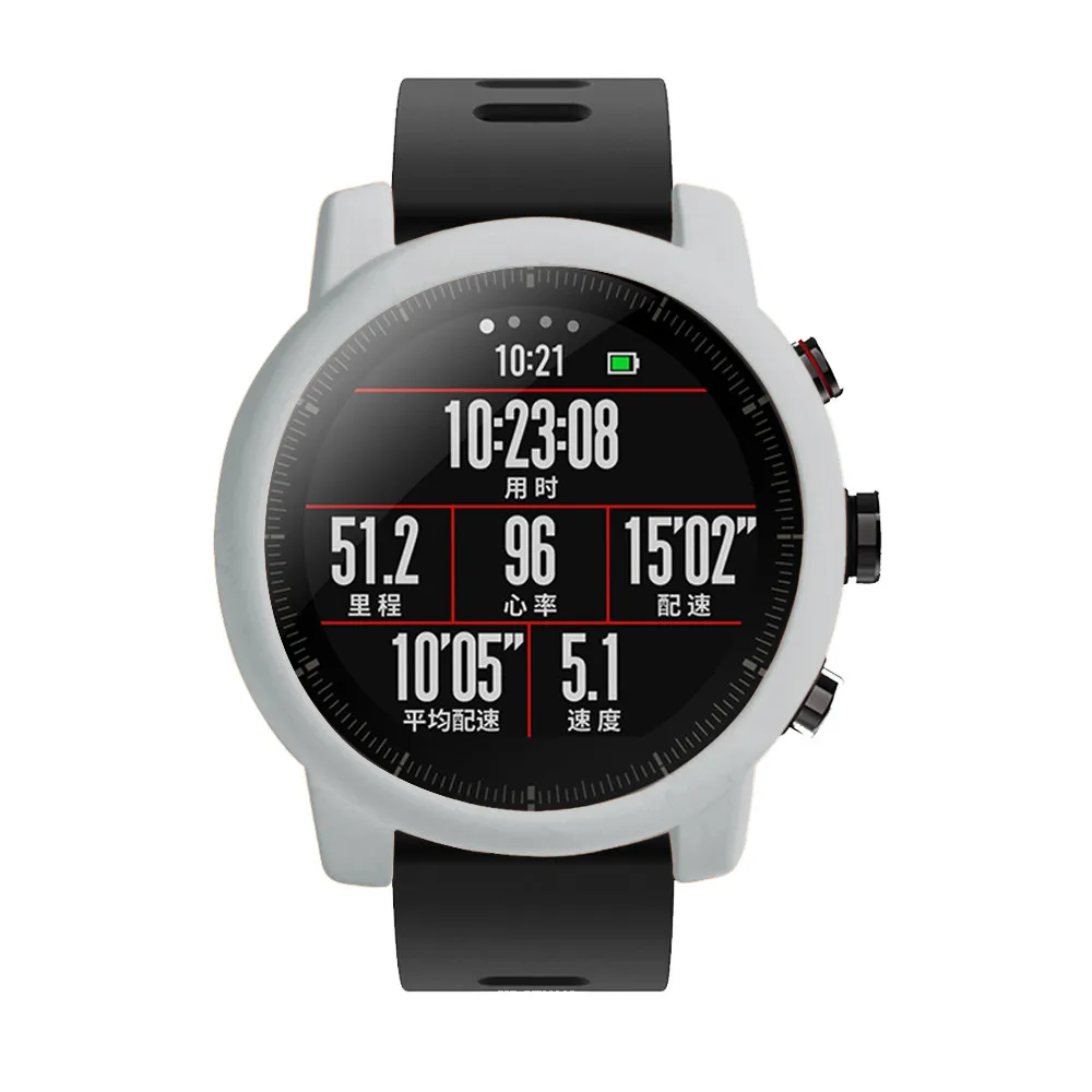 Защитный чехол для Xiaomi Huami для Amazfit 2/2 S Stratos полная Рамка силиконовый защитный чехол для amazfit 2 stratos корпус для часов